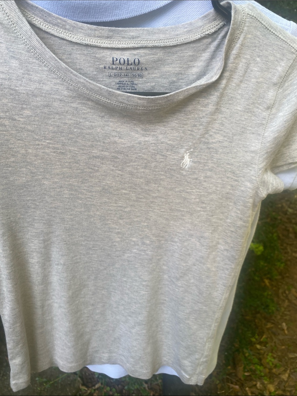 Polo by Ralph Lauren Kids Short Sleeve Tees in Light Gray, White, Light Blue - Picture 4 of 8